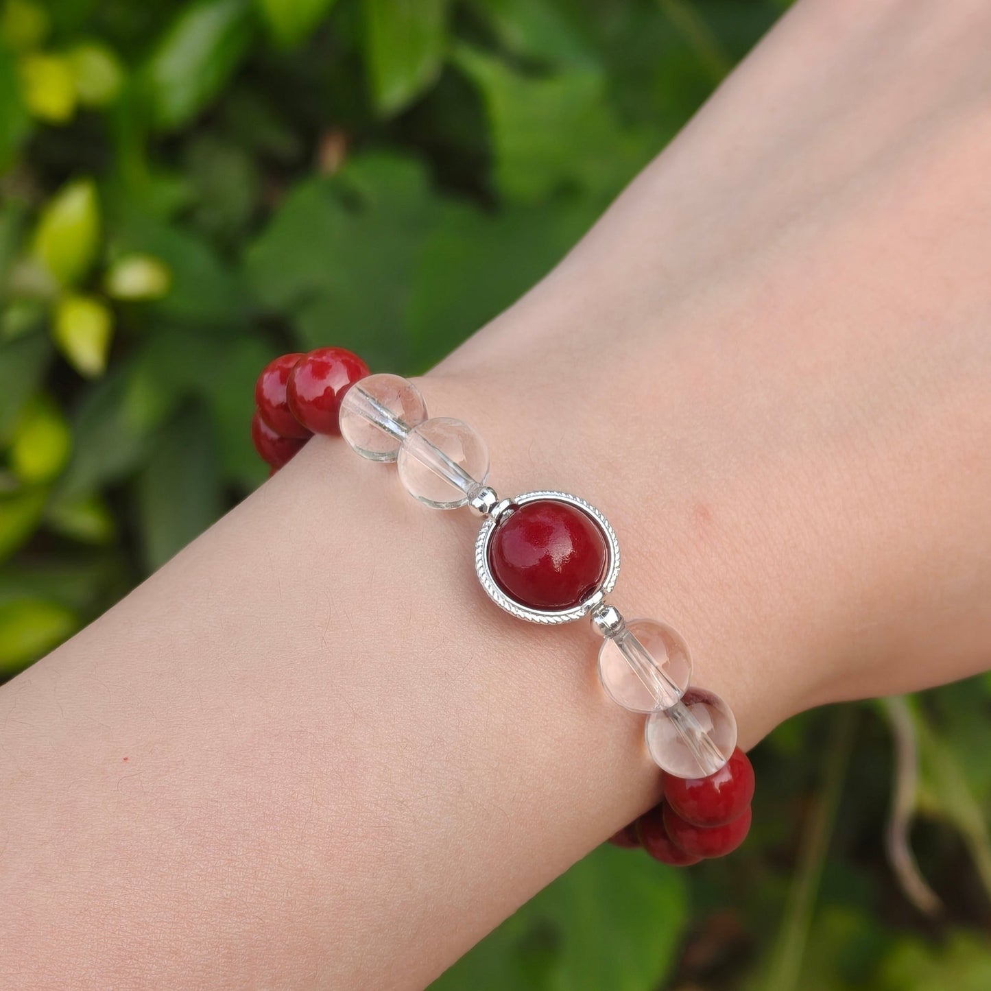 Metal Element Energy Cinnabar Bracelet female - M - starViolet