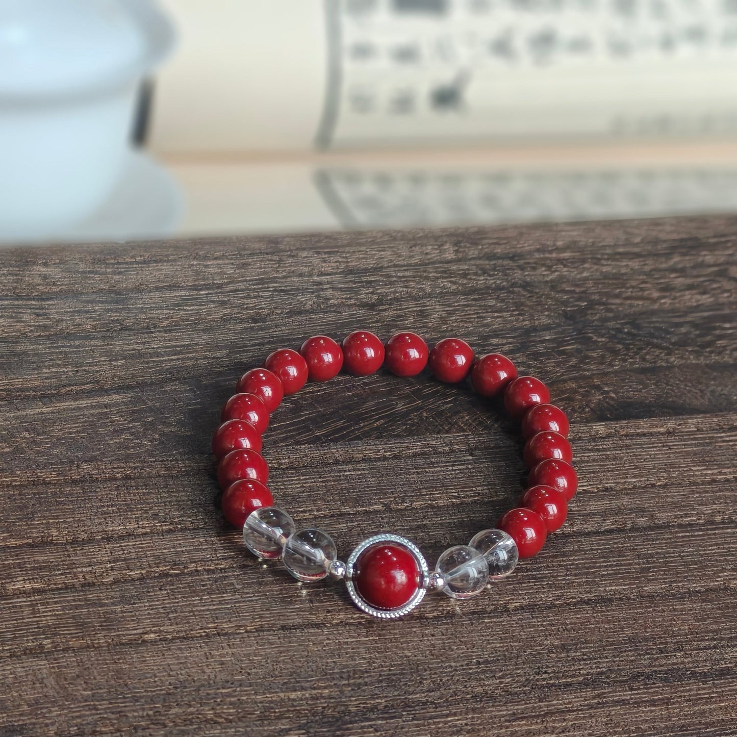Metal Element Energy Cinnabar Bracelet female - M - starViolet