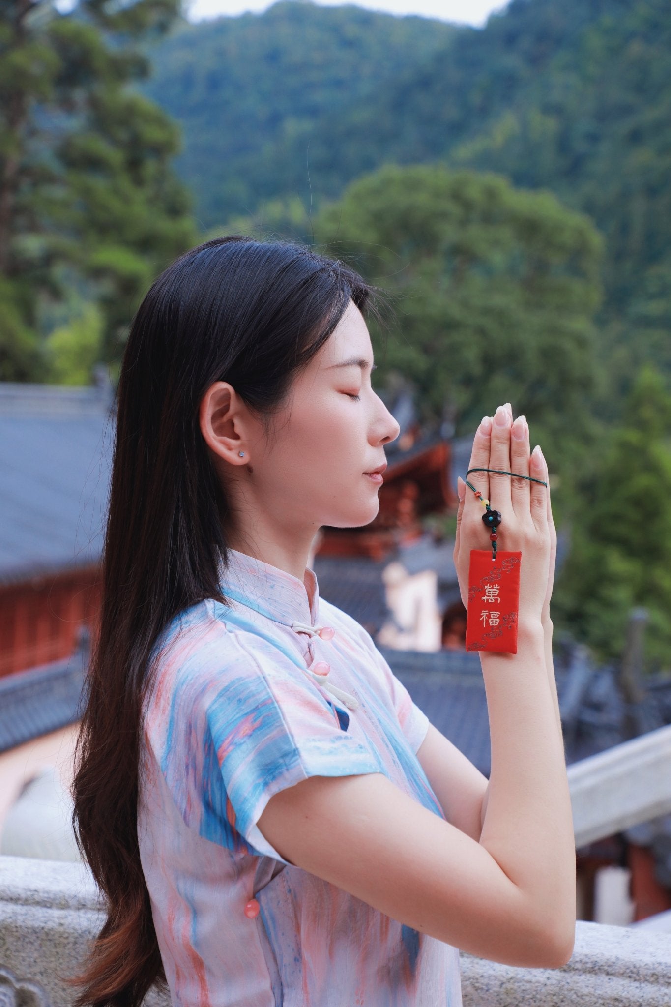 Mount Putuo Blessing Sachet - M - starViolet