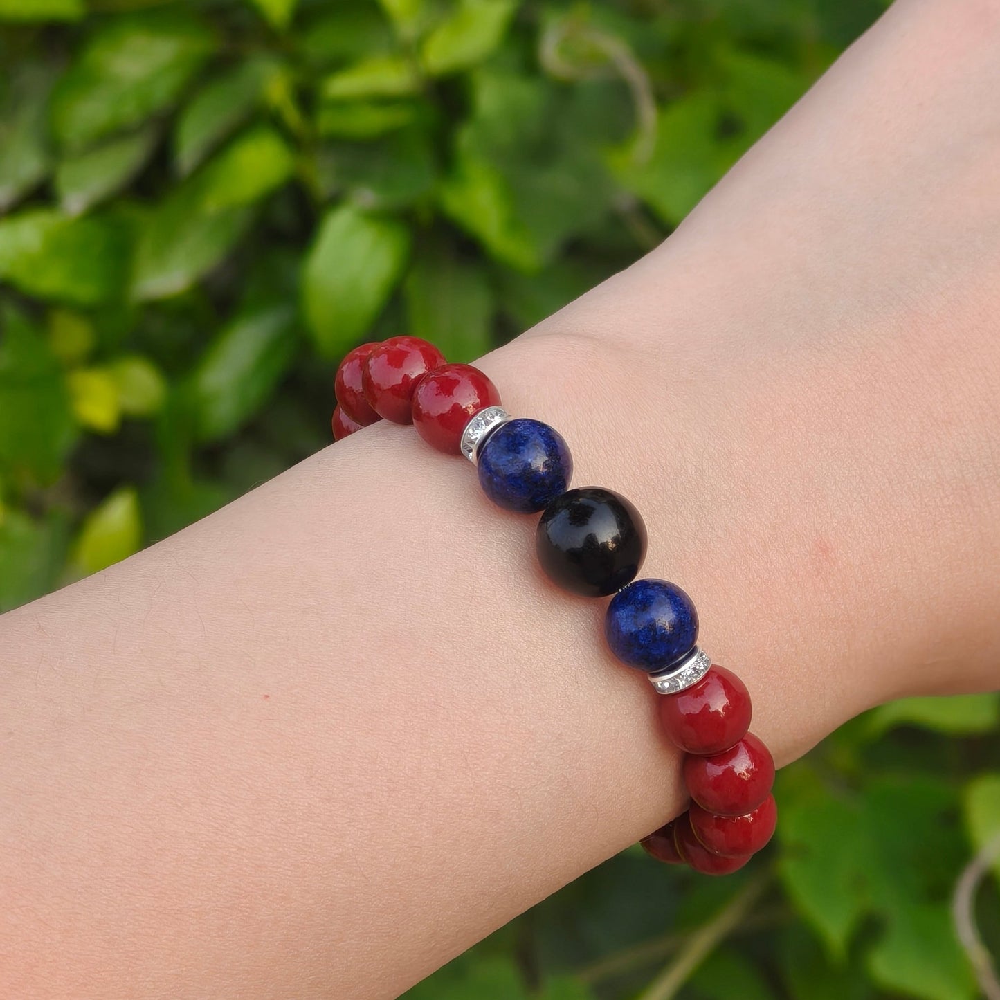 Water Element Energy Cinnabar Bracelet female - M - starViolet